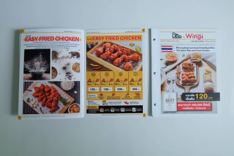 รับพิมพ์หนังสือเมนูอาหาร รับพิมพ์หนังสือเมนูอาหาร